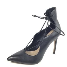 Box Store, Black Leather Heels, Pump Dress, Store Display, Lace Up Heels, Dress And Heels, Womens Oxfords, Pump Shoes, Leather And Lace