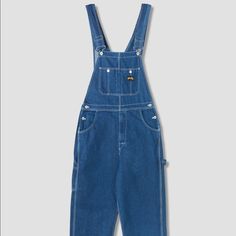 Never Worn Super Cute, Workwear Style Bib Overalls. Comfortable Denim. Listed Size Is “Xxl” But Fits More Like A Us 6-10, Depending On Desired Fit. Original Price $134 High Rise Denim Blue Cotton Shortalls, Utility Denim Bottoms With Bib Front, Utility Denim Bib Front Bottoms, Relaxed Fit Bib Front Denim Jeans, Relaxed Fit Denim Jeans With Bib Front, Denim Overalls With Relaxed Fit, High Waist Medium Wash Overalls For Workwear, Denim Bib Front Jeans For Workwear, Denim Blue Relaxed Fit Overalls