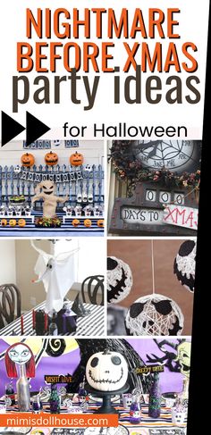 20+ Ideas for a Spook-tacluar Nightmare Before Christmas Party This is Halloween! Are you looking to style a fang-tastic Nightmare Before Christmas Halloween Party? These decor ideas and party inspirations are SCARY good. You won't be disappointed!