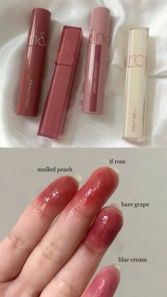 @romand_us #romand #lip #lips #liptint #lipstick #lipgloss #lipcare #red #redlip Korean Lip Products, Makeup Accesories, Lip Makeup Tutorial, Fancy Makeup, Makeup Looks Tutorial, Makeup Makeover, Lip Glosses, Makeup Items, Asian Makeup