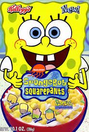 spongebob squarepants cereal is shown in this advertisement