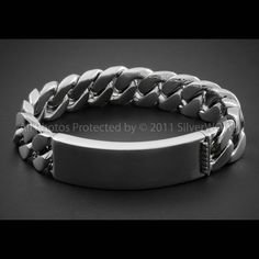 15mm Mens Silver ID Bracelet - Also Know As An Identity Bracelet. Chunky, Extra Heavy Weights Made To Order - upto 700 grams/23 oz Per Piece. Heaviest Bracelet on the Net? - Fully Insured Shipping Worldwide. Mens Silver Chain Necklace, Heavy Weights, Chunky Bracelets, Id Bracelets, Men's Jewelry, Silver Man, Link Necklace, Wow Products, The Net