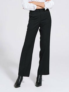 Editor's NotesMOTH’s pants give minimal and modern look with wool fabric and semi-wide fit.- Wool fabric- Semi-wide fit- Button and zipper closure- Minimal designMeasurements(in.)1(25-27) / 2(27-29) / 3(30-32) / 4(32-34)- Length: 40.7in. / 41.1in. / 42.1in. / 42.5in.- Waist: 13.4in. / 14.2in. / 16.1in. / 17.3in.- Hip: 17.3in. / 17.7in. / 19.7in. / 20.5in.- Thigh: 11.6in. / 12.0in. / 12.8in. / 13.6in.- Knee: 8.7in. / 9.1in. / 9.6in. / 10.0in.- Hem: 8.7in. / 9.1in. / 9.6in. / 10.0in.- Front Rise: Wide Pants, Wool Fabric, Pants Black, Black Pants, Zipper, Wool, Pants, Fabric, Black