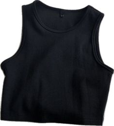 Solid Sleeveless Vest Tank Top, Sleeveless Cotton Tank Top, Sleeveless Sweater Vest For Summer, Fitted Sleeveless Sweater Vest, Stretch Cotton Sleeveless Sweater Vest, Black Sleeveless Sweater Vest For Summer, Cotton Sleeveless Sweater Vest, Black Sleeveless Cotton Crop Top, Black Cotton Sleeveless Crop Top