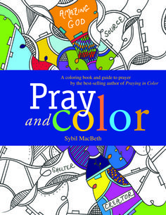 a book cover with the title pray and color