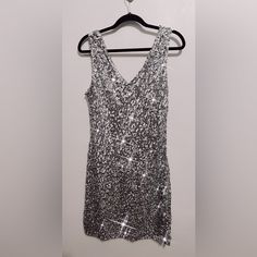 Material: Polyester/Mesh Color: Silver Details: Sequined Summer Sleeveless Sequined Mesh Dress, Black Lace Top Dress, High Neck Long Dress, Dresses Silver, Free People Sweater Dress, Lace Top Dress, Pinup Couture, Floral Shift Dress, Frill Dress