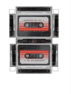 two cassettes with the same label on them