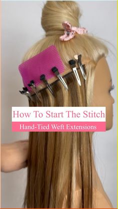 How to start a stitch for any hand tied or hybrid weft hair extension install👇🏽
 • 1️⃣ I always start on the third pocket in
 • 2️⃣ I always double thread my needle
 • 3️⃣ I always double loop the first three pockets

All the tools and hair extensions used are from @donnabellahair 

Use coupon code MIRELLA to save

let me know down below if this video helped and be sure to share this with a friend ❤️

If you were interested in hair extension education, be sure to get on my email list or check out some of my YouTube tutorials ❤️

Link in bio ❤️

#hairextensions #handtiedextensions #handtiedwefts #handtiedhairextensions #handtiededucation #hairextensioneducation #donnabellahair #donnabellahairextensions #sewinweft #hybridweftextensions #mirellamanelli Donna Bella Hair Extensions, Hair Extension Tips And Tricks, Hair Extensions Tutorial, Diy Hair Extensions, Sew In Extensions, Bellami Hair Extensions, Sew In Hair Extensions, Hair Extensions For Short Hair, Fest Outfits