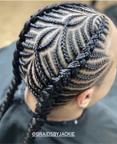 Men Braids 2023, Braided Hairstyles Men Long Hair, Men’s Braided Ponytail, Men's Hair Braiding Styles, Crownrows Natural Hair, Mens Two Braids Hairstyles, Braid Hairstyle For Men, Mens Hairstyles Cornrows, Braiding Styles For Boys