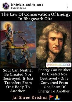 the law of conservation of energy in bhagavath gita