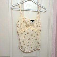 Nwt- Size Small Ivory Colored With Flowers Feminine Cream Tank Top For Spring, Trendy Cream Tank Top For Summer, Forever 21 White Spring Tank Top, Forever 21 White Tank Top For Spring, Trendy Cream Floral Print Tops, Casual Cream Tank Top For Spring, Forever 21 Beige Summer Tops, Forever 21 Beige Tops, Forever21 Tops