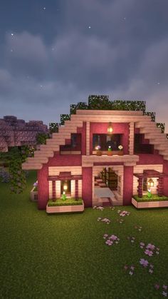 an image of a house in minecraft