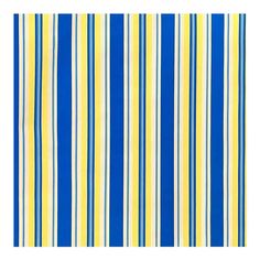 a blue and yellow striped wallpaper with vertical stripes on the bottom half of it