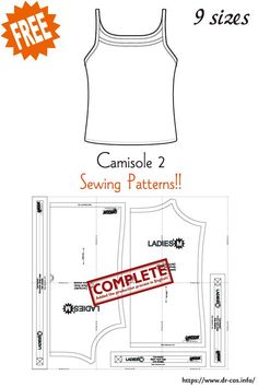 the camisoe tank top sewing pattern