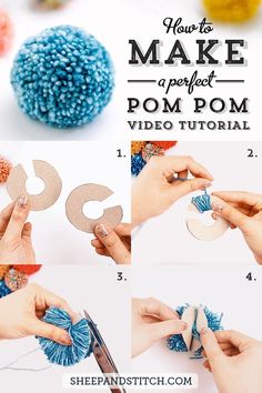 how to make a perfect pom pom video