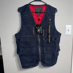 The Item Is In New Condition Mens Vest, Denim Vest, True Religion, Mens Jackets, Color Blue, Jackets & Coats, Man Shop, Size Medium, Blue