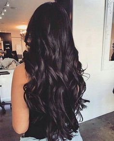 Black Wavy Hair, Jet Black Hair, Long Layered Hair, Layered Hair, Long Black