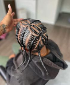 Side Braid Hairstyles Men, Cornrow Hairstyles For Men Design, Boys Braids Hairstyles Kid Hair Short, Zig Zag Men Braids, Son Hairstyles, Men’s Braided Designs, Men Braided Hairstyles, Men’s Single Braids, Men’s Big Single Braids