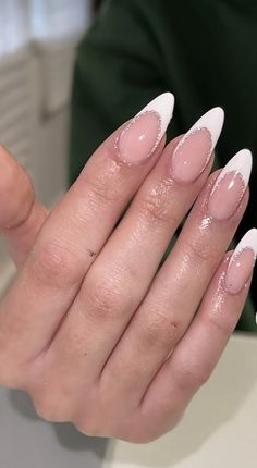 Formal Nails, Work Nails, French Tip Acrylic Nails, Classy Acrylic Nails, Classic Nails, Almond Acrylic Nails, Nagel Inspo, Cat Kuku, Square Acrylic Nails