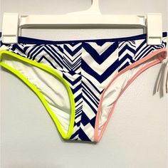 Victoria’s Secret Bikini Bottoms Nwt Victoria's Secret Beachwear Brief Swimwear, Victoria's Secret Beach Swimwear Briefs, Victoria's Secret Blue Beach Bottoms, Victoria's Secret Swimwear Brief For Beach, Victoria's Secret White Bottoms For Summer, White Stretch Tankini With Tie-side Bottom, Victoria's Secret Multicolor Beach Bottoms, White Fitted Victoria's Secret Swimwear, White Tankini With Tie-side Bottom For The Pool