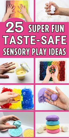 the 25 super fun taste - safe sensory play ideas