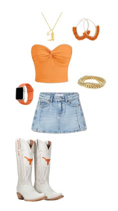 UT austin game day outfit Ut Game, Texas Longhorns Outfits, Rush Week Outfits, Ut Football, Ut Austin, College Game Days, Football Game Outfit, College Fits, Game Day Outfit