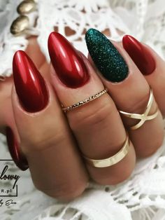 Christmas Nails 2019, Nagellack Trends, Nails Winter, Nails Medium, Red Square