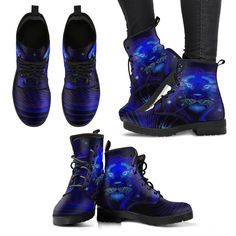 Galaxy Lion Boots | woodation.myshopify.com Animal Boots, Fantasy Shoes, Galaxy Stuff, Women's Leather Boots, Art Shoes, Save The Elephants, Canvas Purse, Galaxy Print, Leather Boots Women