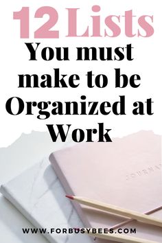 12 lists you must make to be organized at work Accounting Office Organization, How To Organize My Day, Office Needs List, Work Notes Organization Ideas, Organize Work Desk, One Note Organization Work, Organization Ideas For Work, Organize To Do List, Administrative Assistant Organization