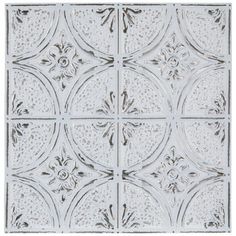 an old tin ceiling tile pattern