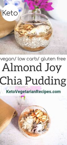 an image of almond joy chia pudding