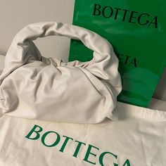 Bottega Veneta Bag. Brand New, Never Used. Includes Dust Bag, Receipt, Shopping Bag. Soft Leather. Luxury White Shoulder Bag With Rolled Handles, Designer White Bag With Rolled Handles, Designer White Bags With Rolled Handles, White Shoulder Bag With Rolled Handles For Errands, Bottega Veneta Bag, Bottega Veneta Bags, Bag Brand, Bottega Veneta, Soft Leather