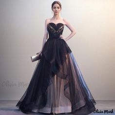 Olivia Mark - Elegant Long Black Evening Formal Dress for Hosting and Showcasing Events Long Black Dress Formal, Dresses For Formal Events, Black Runway, Elegant Evening Gown, Long Black Evening Dress, Black Evening Gown, Lace Evening Gowns, Black Dress Formal, Evening Gowns Elegant