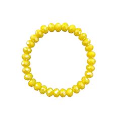 Introducing the Corn Yellow AB Faceted Rondelle 8mm Bracelet, for adding a little taste of sunshine to your day! Get 'maize'-ing over this eye-catching yellow creation - it's the perfect pick to brighten up your look! All bracelets will be made 7 inches unless otherwise stated. Refer to our sizing page. HOC Spring Yellow Beaded Bracelets With Round Beads For Everyday, Yellow Round Beads Bracelet For Everyday, Everyday Yellow Stretch Bracelet With Round Beads, Yellow Round Bead Bracelets For Everyday, Yellow Beaded Bracelets For Everyday, Adjustable Hypoallergenic Yellow Beaded Bracelet, Yellow Casual Jewelry With 8mm Beads, Casual Yellow Jewelry With 8mm Beads, Adjustable Yellow Hypoallergenic Bracelets