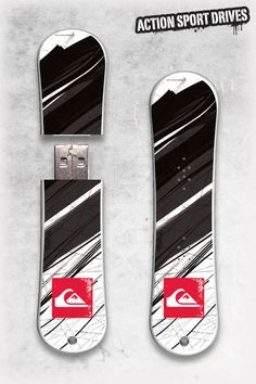 an image of a pair of skis with the words action sport drives on them