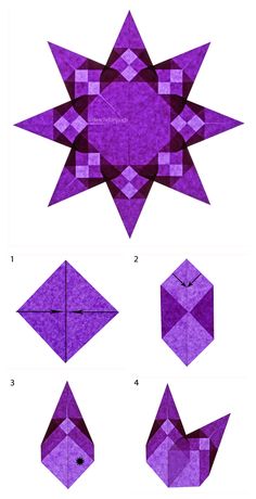 how to make an origami flower out of paper - step by step instructions