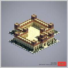 2017 World-o-Walls (Redux) - Album on Imgur Minecraft Babylon, Minecraft School, Minecraft Statues, Minecraft Wall, Minecraft Interior, Minecraft Interior Design, All Minecraft