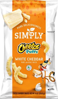 simply cheetos white cheddar chips are packed with bananas and other ingredients