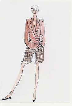 Giorgio Armani Spring-Summer 1986 sketch - Courtesy of Giorgio Armani Giorgio Armani, Sketch, Spring Summer, Pure Products