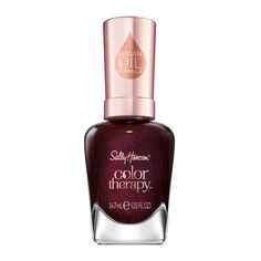 PRICES MAY VARY. Color Therapy: Color that cares, our patented polish is infused with argan oil to provide hydration & nourishment to the nails. 9 out of 10 women experienced noticeable improvement on natural nails. Pair with the Top Coat to extend shine and wear. Don't forget our cuticle oil for instantly healthier nails and cuticles. #1 nail color brand*. *Nielsen $ latest 52 wks - W/E 11/28/20 Sally Hansen Color Therapy, Metallic Nail Polish, Mirror Nails, Expensive Wine, Beauty Therapy, Metallic Nails, Dry Nails, Metal Mirror, Healthy Nails