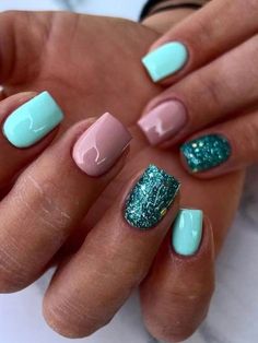 Nail Art Designs Spring 2024, Painted Nails, Colorful Nails, Cute Gel Nails, Short Acrylic Nails Designs, Dipped Nails, Beauty Stuff, Nail Technician, Fancy Nails