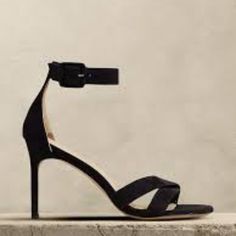 New In Box - Br Terrazzo Black Suede Heel Sandal I'm A True 9... The 9.5 A Little To Short & Snug For Me. Suede Uppers, Leather Lining And Soles. Imported. Size: 9.5 Color: Black Retail: $220 B Width. Heel Height: 3.5" (9cm) Sandals Have An Origami-Like Strap That Folds Across The Toes, As Well As An Ankle Strap That Secures With A Buckle. Made In Italy. Chic Fitted Sandals For Cocktail, Chic Fitted Sandals With Block Heel, Elegant Low Heel Sandals For Date Night, Fitted Block Heel Sandals For Evening, Chic Sandals With Heel Strap, Chic Fitted Sandals With Heel Strap, Chic Fitted Sandals With Ankle Strap, Elegant Sandals With Buckle Closure, Chic Fitted Ankle Strap Sandals