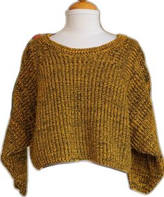 Oversized Yellow Cozy Sweater, Cheap Yellow Vintage Sweater, Vintage Long Sleeve Mustard Sweater, Betsey Johnson Punk Label, Black Cropped Sweater, Betsey Johnson Fall/winter 1997, Black Crop, Pullover Sweater Women, Cropped Sweater