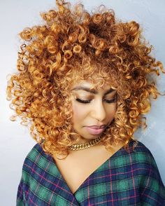 Bright Copper Afro Shag Shag Haircuts For Curly Hair, Copper Afro, Curly Shaggy Hair, Modern Shag Haircuts, Hair Color Ideas For Spring, Curly Shag Haircut, Shaggy Hairstyles, Modern Shag Haircut, Modern Shag