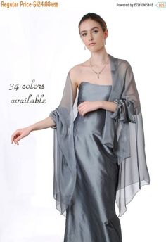 Promo Sale: Evening Silk Chiffon Stole/ Wrap/ Shawl. 34 colors available Bridesmaid Scarves, Wedding Shawls, Evening Scarf, Evening Wrap, Bridesmaid Shawl, Evening Wraps, Evening Shawls, Bridal Cover Up, Silk Chiffon Scarves