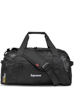 Supreme logo-patch Duffle Bag - Farfetch Supreme Logo, Supreme Bag, Chanel 2, Box Logo, Stadium Goods, Iconic Bags, Functional Accessories, Round Top, Timeless Accessories