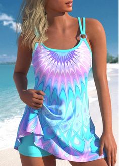 Color:Cyan;Size:S;Size:M;Size:L;Size:XL;Size:XXL;Bra Style:Padded;Support:Wire Free;Pad Style:Removable;Strap Style:Adjustable;Package Contents:1 X Swimdress , 1 X Shorts;Occasion:Sport; Printed Swimdress, Shapewear Swimsuit, Plus Size Swimsuit, Swimwear Suits, Trendy Swimsuits, Printed Tankini, Tankini Swimsuit, Swim Suits, Blue Swimsuit