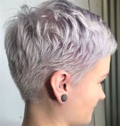 Debby Maddy | Super short hair, Short hair older women, Short spiky ... Cool Short Hairstyles, Short Hair Pixie Cuts, Super Short Hair, Short Grey Hair, Short Hair Over 60, Very Short Hair, Penteado Cabelo Curto, Short Pixie Haircuts, Short Pixie Cut