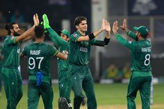 the pakistan cricket team is celebrating their win