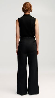 Argent: Single Pleat Trouser in Cotton Twill | Women's Pants | Argent Elaine Welteroth, Dumping Ground, Denim Vests, Pleated Trousers, New Career, Blazer Dress, Dress Codes, Get Dressed, Women's Pants